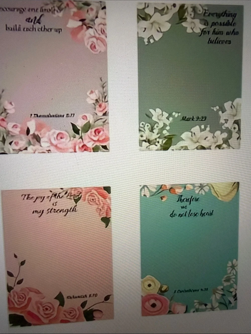 ❣️5/$25❣️4- adhesive assorted bible verses, note pads.  🆕